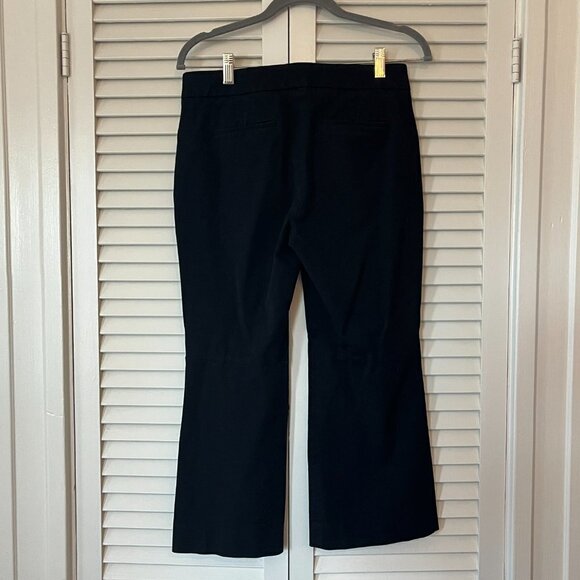 J. Crew Hayden kickout crop pants black 8P women - Picture 8 of 12